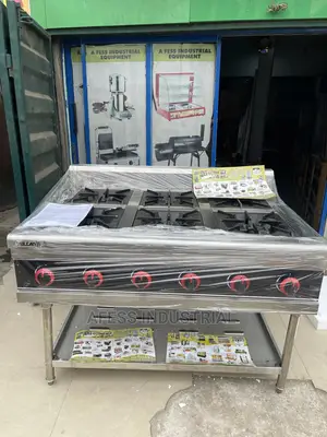 6 Burner Commercial Gas