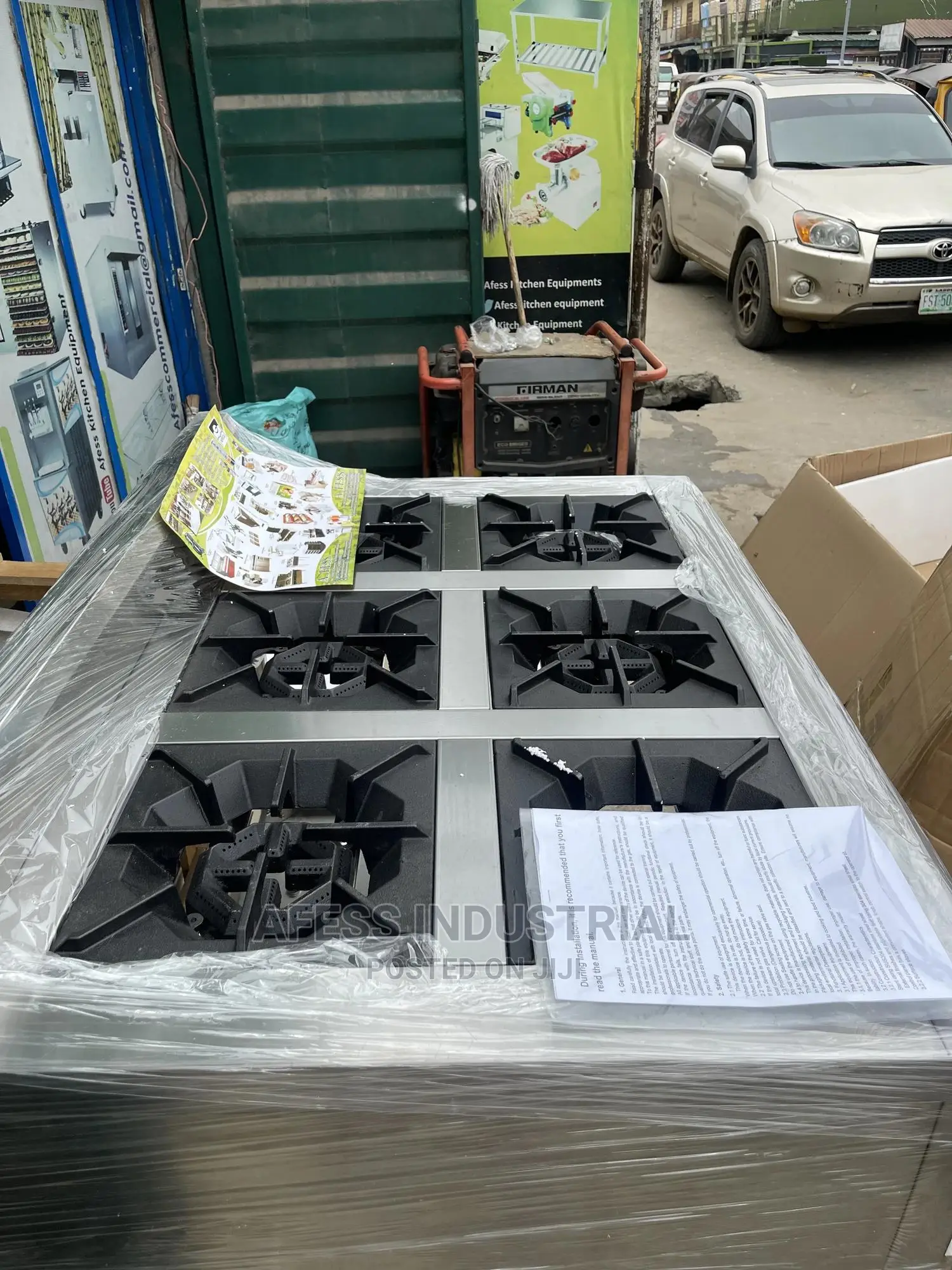 6 Burner Commercial Gas