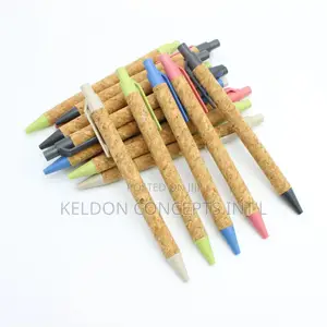 Wheat Straw Material Ballpoint Pen Eco Cork Gift Pen