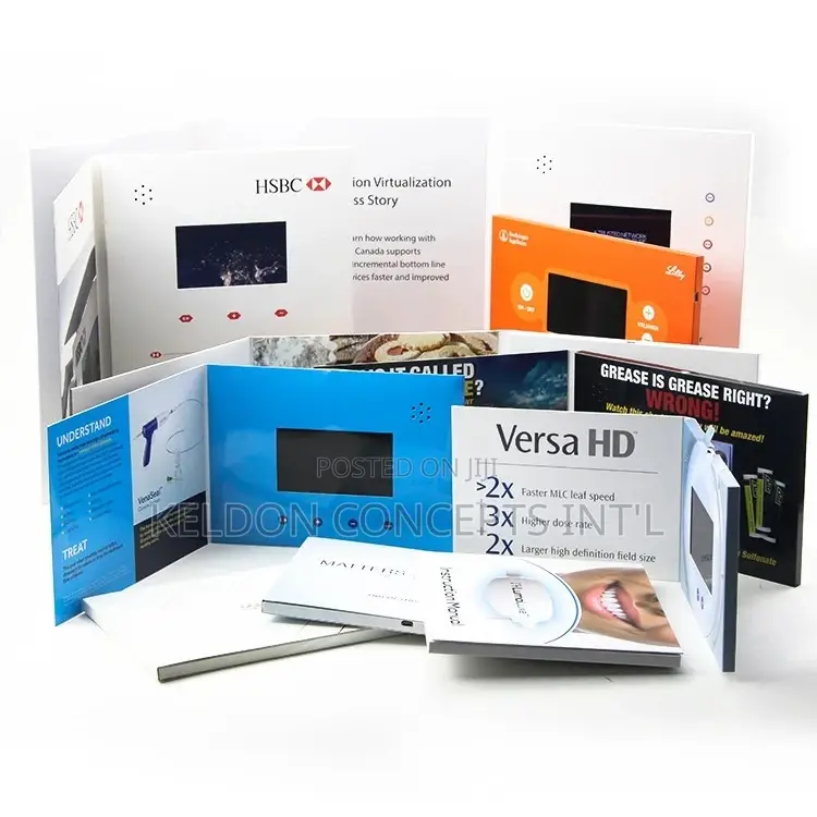 Video Brochure Display Pop Up Video Card