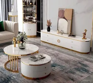 Photo - Marble TV Console Center Table Only Available for Delivery