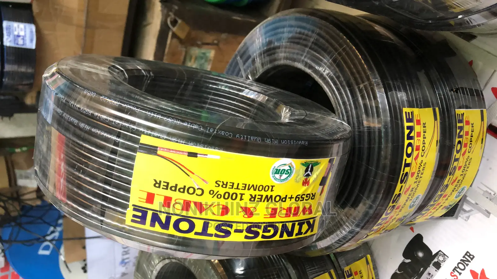 Rg59 Cable by 100m Video and Power