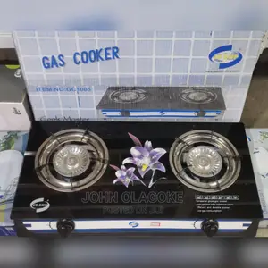 Crown Star Tabletop Gas Cooker With Tempered Glass (MC-G28)