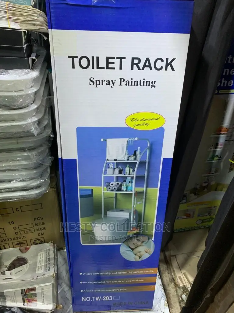Toilet and Bathroom 3 Steps Rack Hanger