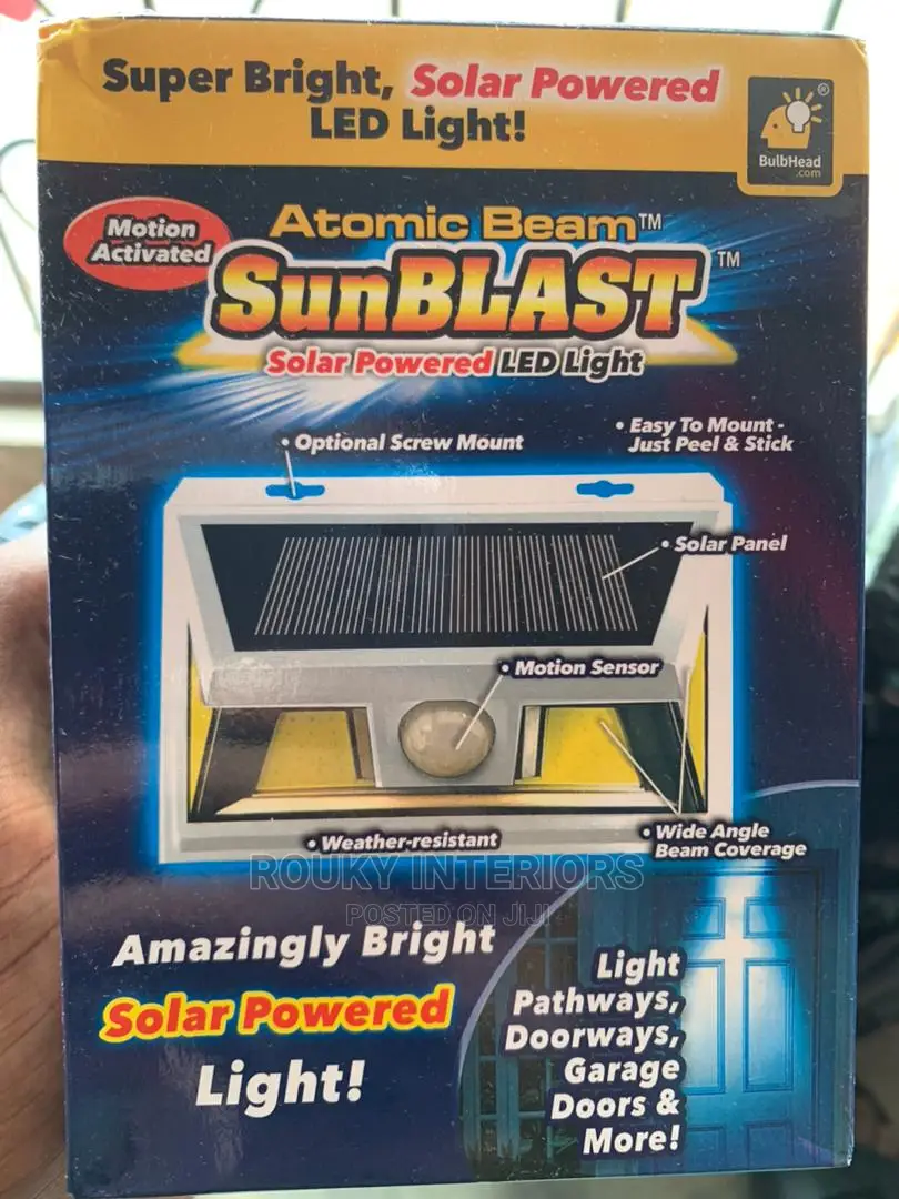 Atomic Sun Blast Motion Sensor Solar Light