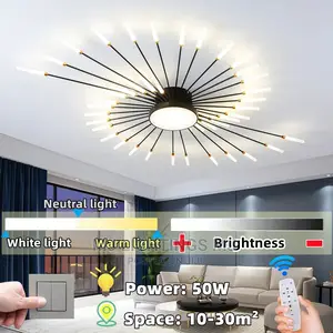 Dimmable LED Ceiling Chandelier With Remote Control.