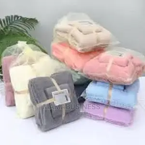 2 in 1 Plain and Pattern Towel