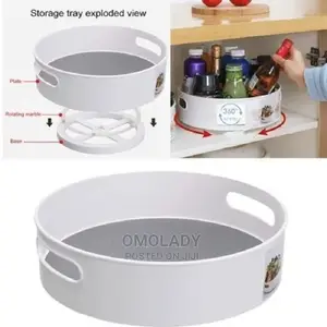 Multi-Function Anti-Skid Rotary Storage Tray