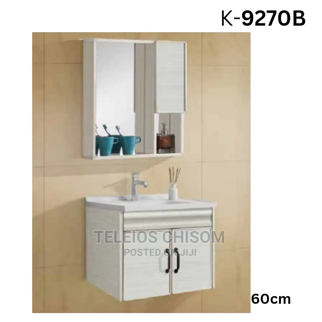 Mirror Shelve With Cabinet