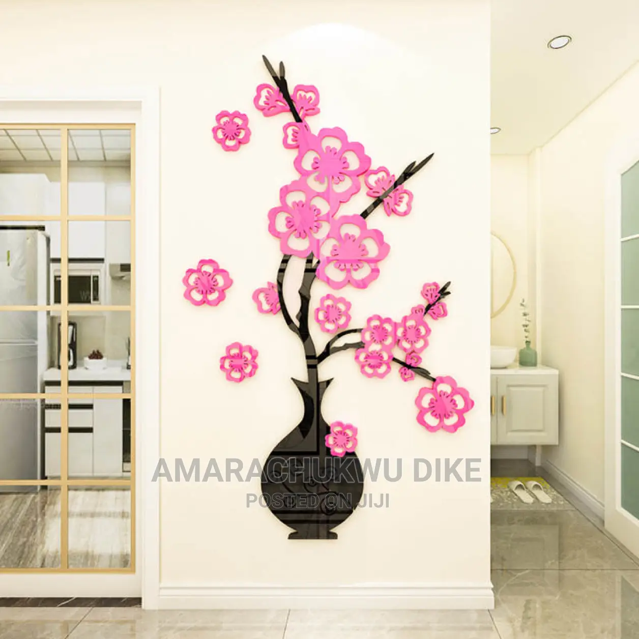 Wall Design Art, Vinyl Plastic-Made Sticker, Mural, Decor.