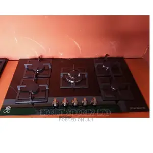 Gs 90x58cm 5 Gas Burners Cooker Hob Tempered Glass
