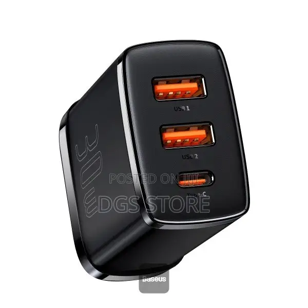 Baseus Compact Fast Charger 2u+C 30w