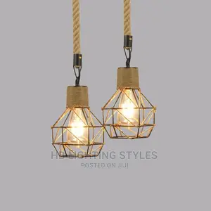 Hemp Pendant Drop Light