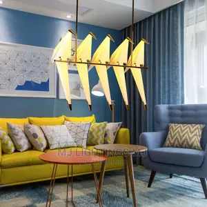 Modern Paper Bird Chandelier Lights.