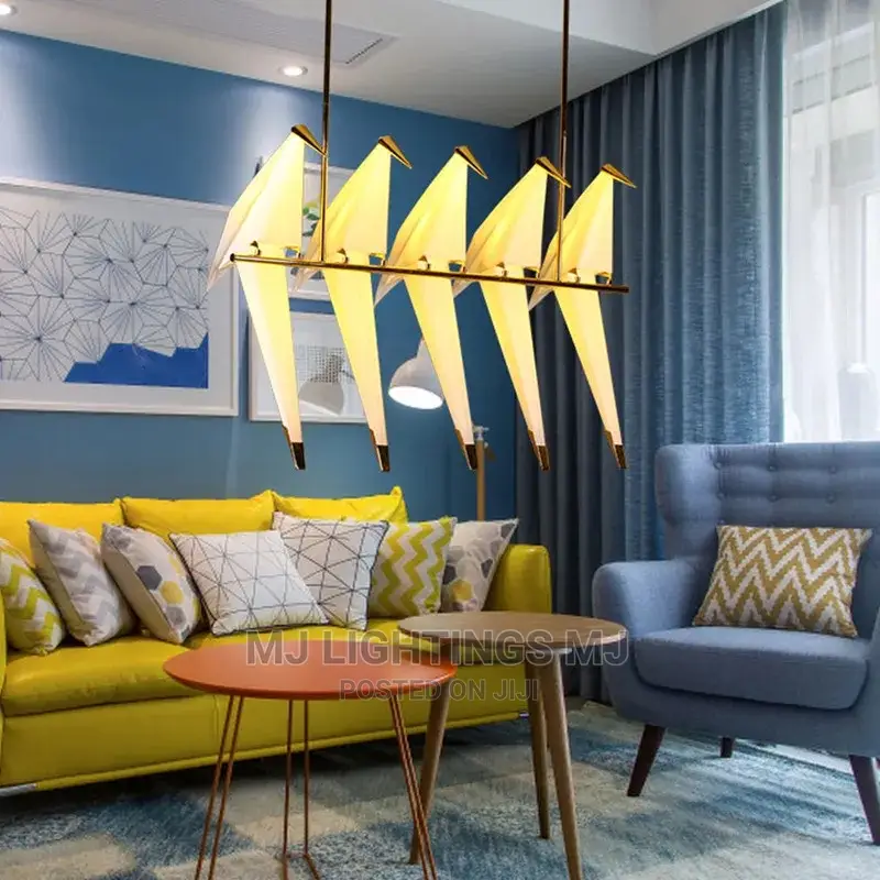 Modern Paper Bird Chandelier Lights.
