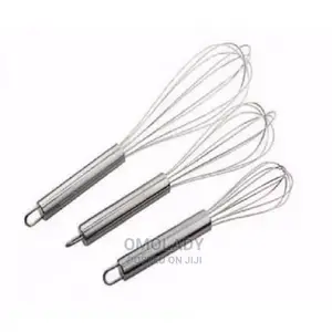 Egg Whisk - Set of 3 - Silver