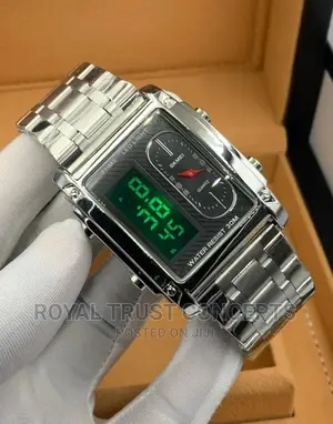 Skmei 3 Time Bar Wristwatch