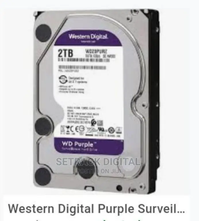 Western Digital 2tb Purple Surveillance Hard Drive-Sata