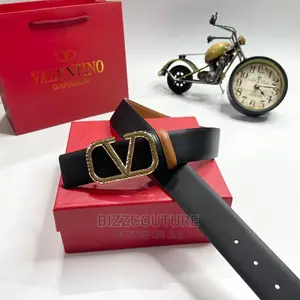 Original Italian VALENTINO Leather Belts Available in Store