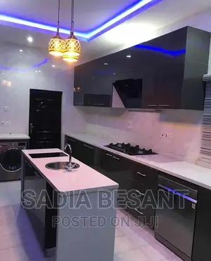 Contemporary Kitchen Cabinet Design With Accessories