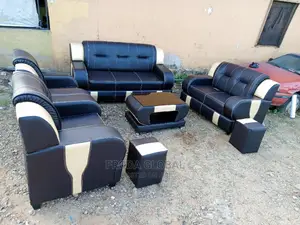 Quality 7 Seater Living Room Leather Fabric Made Sofa Chair Lgb08
