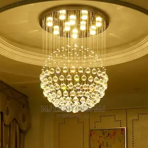LED Round Chandelier Crystal Lighting.