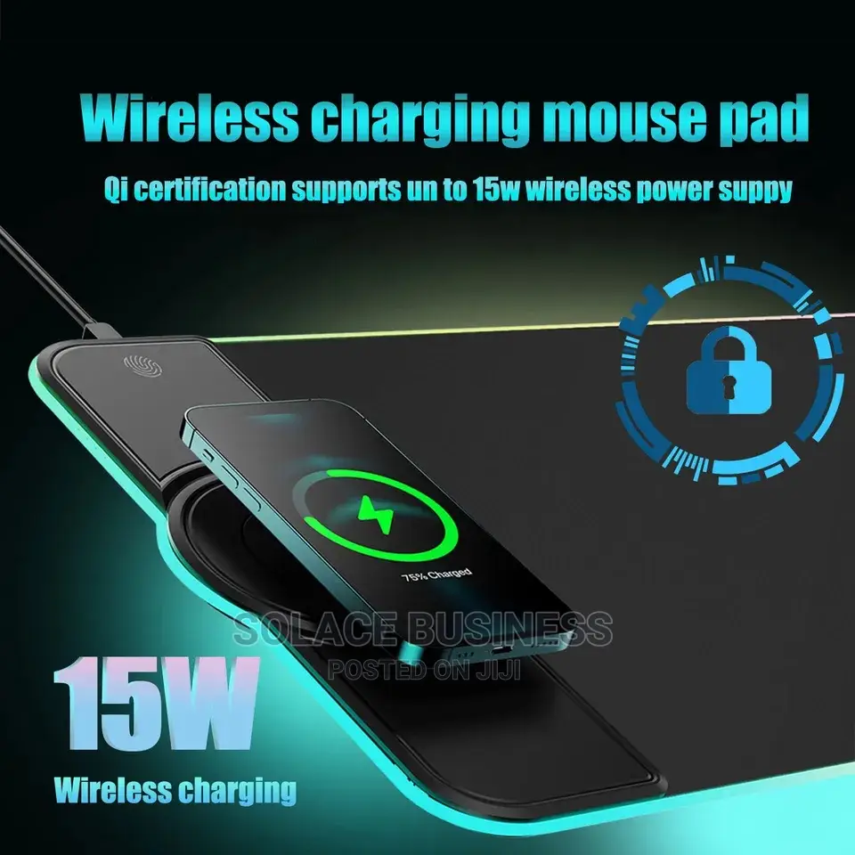 Wireless Phone Charging Mousepad 80cm by 30cm