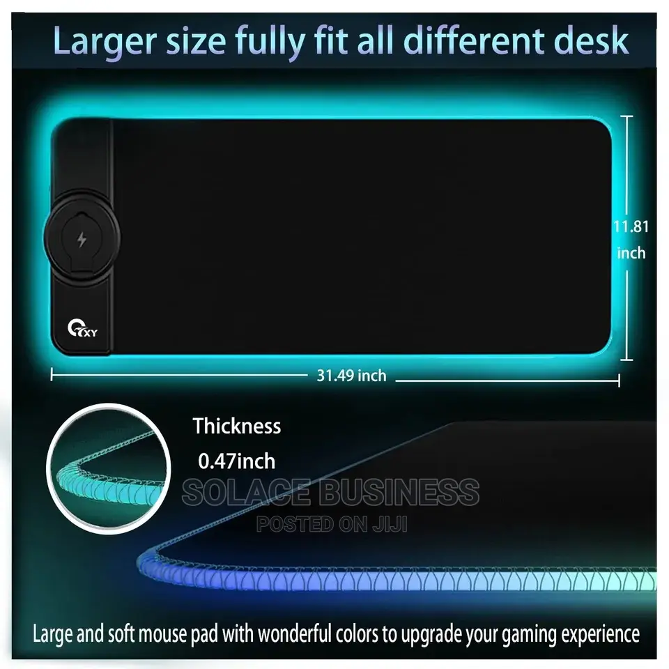 Wireless Phone Charging Mousepad 80cm by 30cm