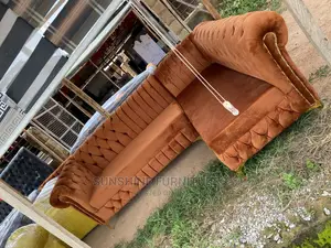 Tufted L Shaped Sofa
