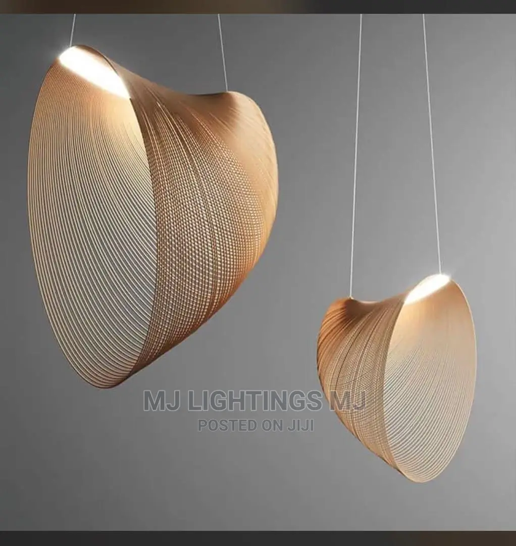 Wood Pendant Light Ring Simple Chandelier Light.