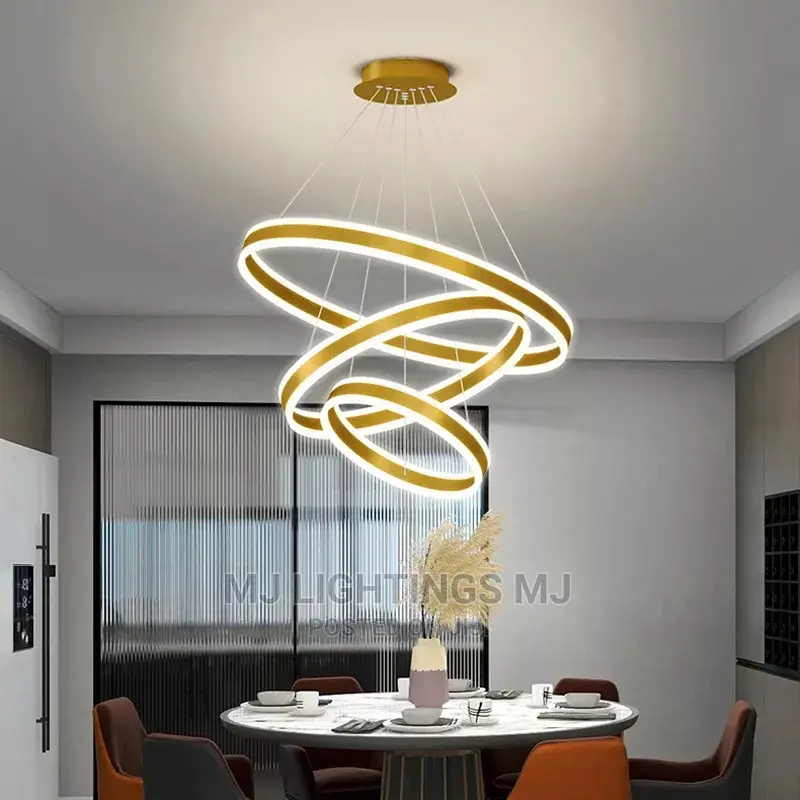 3 Ring Round Drop LED Lights for Living Room.