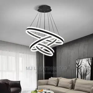 3 Ring Round Drop LED Lights for Living Room