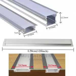Aluminum Profile Recessed Frameless Channel Milky Cover.