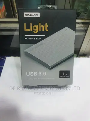 1tb Hikvision Light Portable External Hard Disk Drive HDD