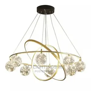 Ring Chandelier Deco Design Branches Bubble.