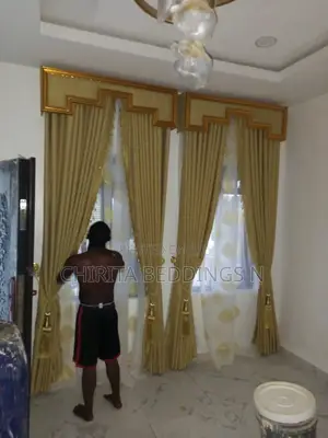 Board, Trim-Laced Curtains and Fancy Inner