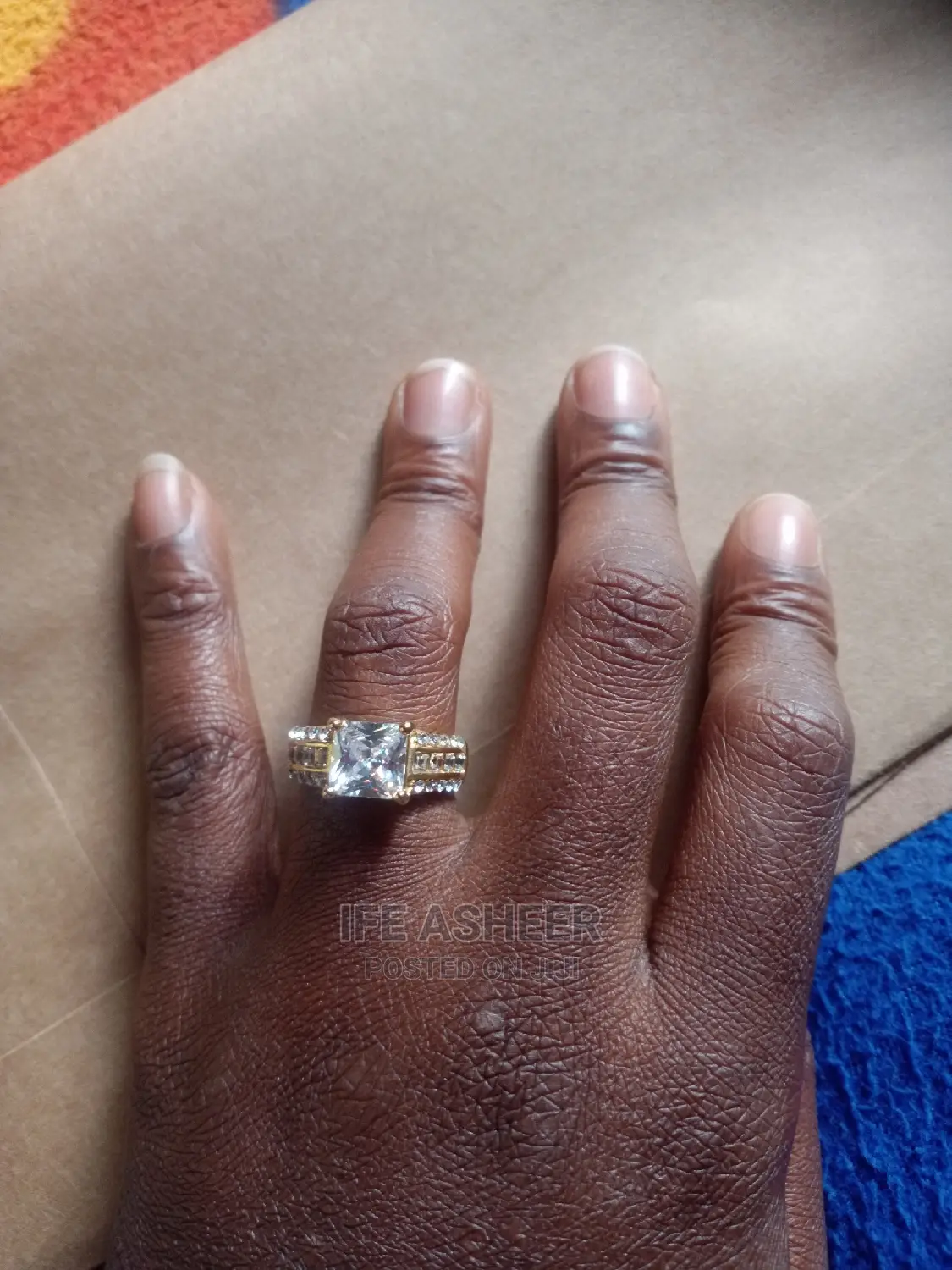 Ladies Sterling Gold Proposal Ring - 001