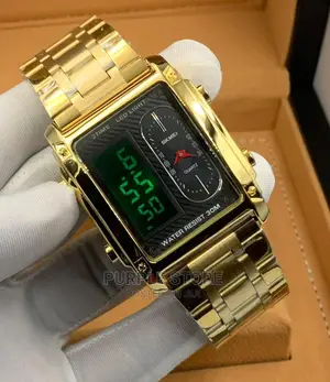 Photo - Skmei Digital and Analog Watch Gold