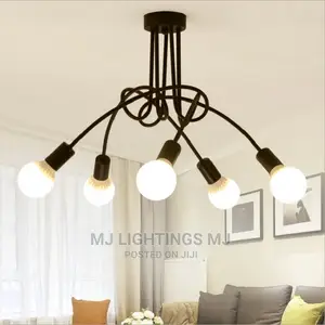 Nordic Modern Creative Curve Chandelier Wrought.