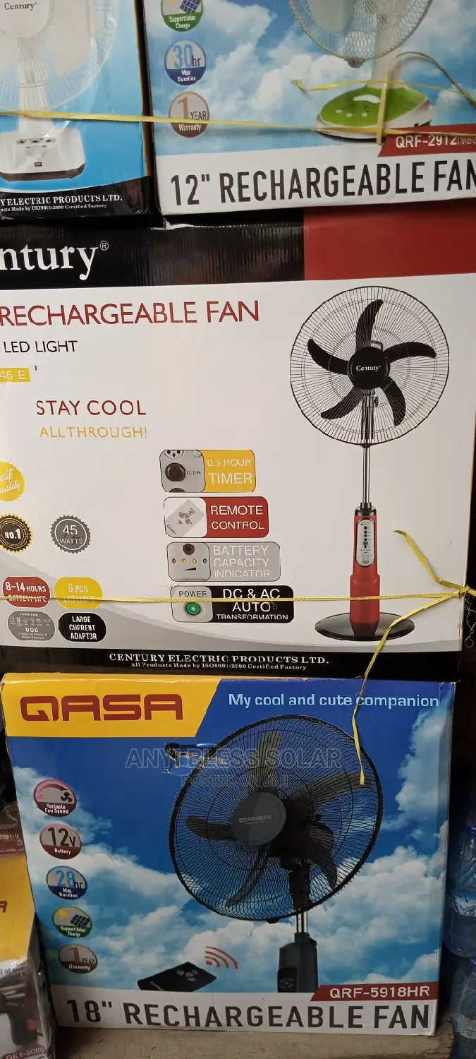 18" Rechargeable Fan