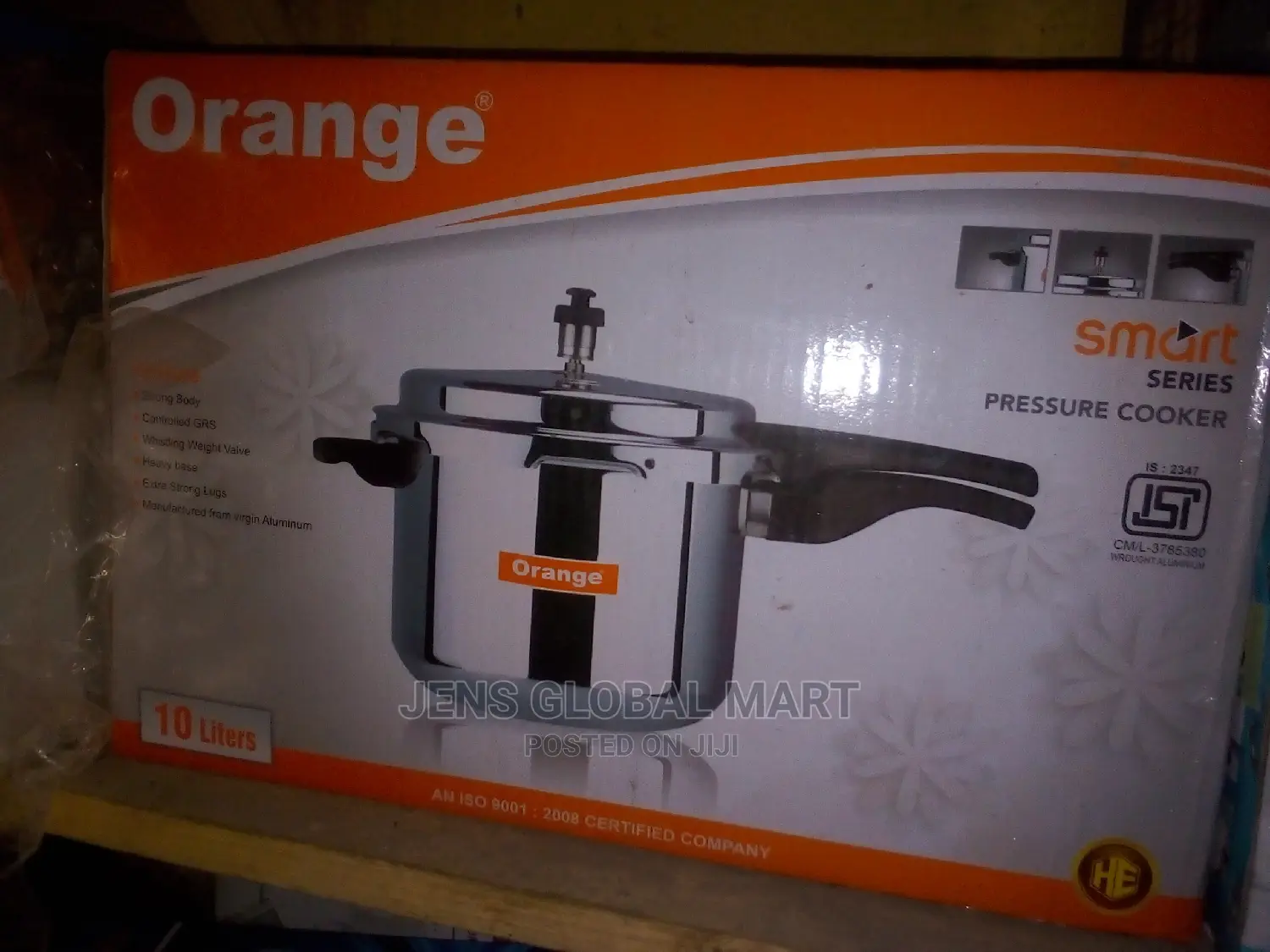 Orange Pressure Pot 10L