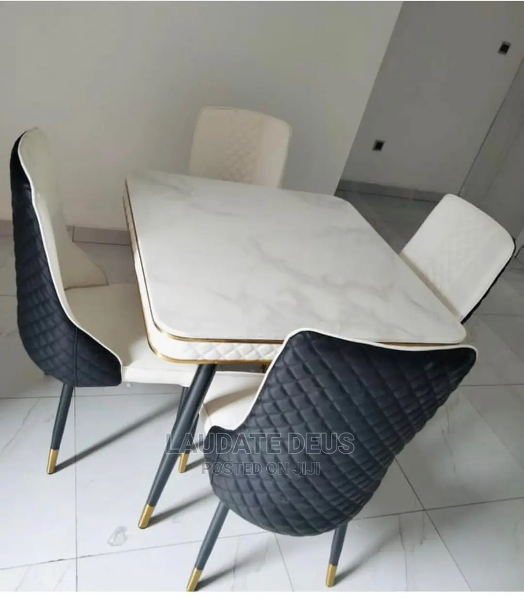 Exquisite Mini 4 Seater Marble Top Dining Table