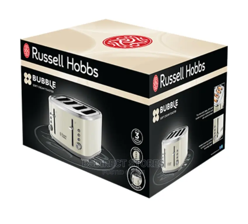 RUSSELL HOBBS Bubble 4 Slice Toaster.Defrost, Cancel, Reheat