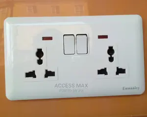 13amps Double Socket White Body.
