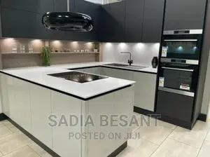 Contemporary Kitchen Cabinet Design With Accessories