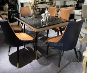 6 Seater Marble Dining Table