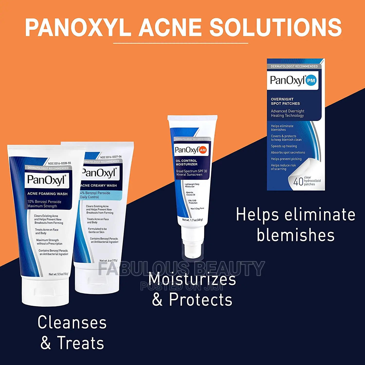 Panoxyl Overnight Spot Patches Pimple Patch Clear 40patches