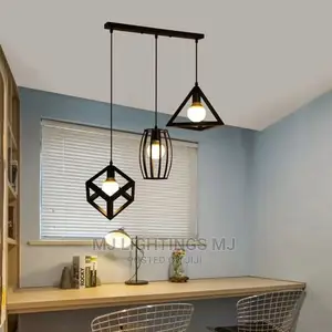 Modern Cage Hanging Pendant Light