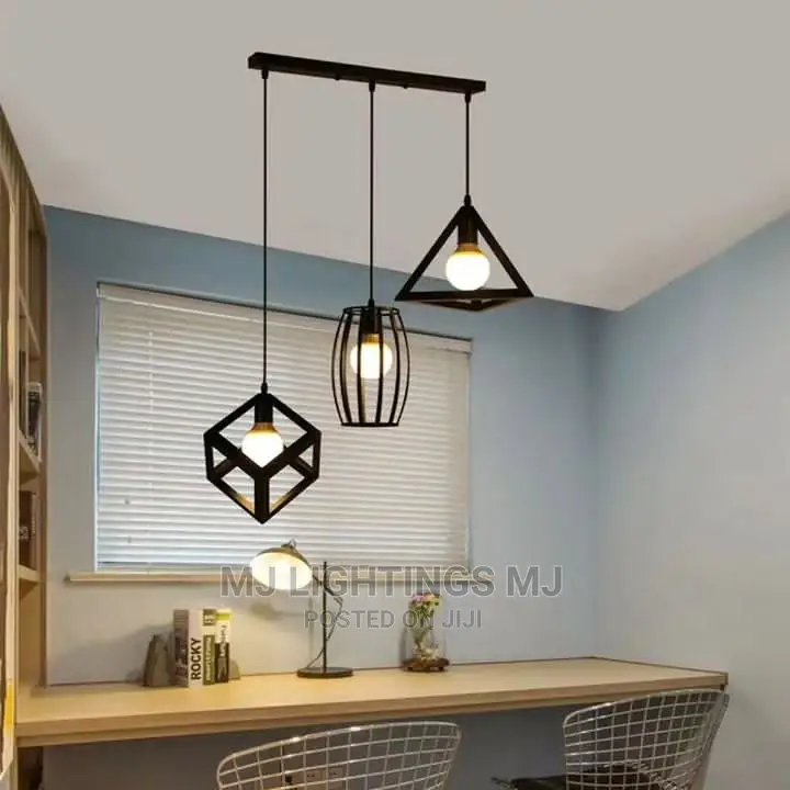Modern Cage Hanging Pendant Light