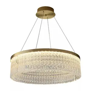 Luxury Crystal Pendant Chandelier Dining Glass Led Lamp